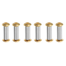6St Gouden Rivetten Voor Messen, Messing Handvat Reparatie Accessoires