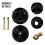 2PCs DECK WHEELS 5 Polegadas Deck Wheels e Parafusos de Eixo para Hustler/Toro Ride  Cortadores de Grama Máquina de Jardim 6