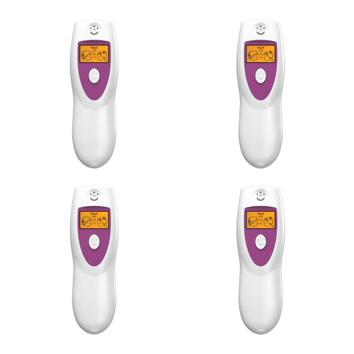 4St Compacte Mondgeur Detector Met Sensor Wit Voor Mondgezondheid