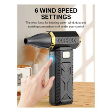 Violent Fan Powerful Electric Air Blower Portable Dust Cleaner TypeC Charging 55m/S Brushless Turbo Jet Fan Blower