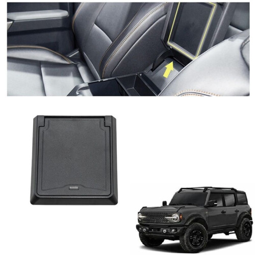 For  Bronco 2021-2023 Car Armrest Hidden Compartment Storage Box Organizer Insert Tray Interior Accessories 2