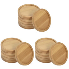 18St Lichtgeel Bamboe Basis Schalen Voor Succulenten