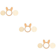 3St Beige Houten Borduurhoepel Mini Voor Kruissteek En DIY Creaties