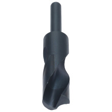 Chuck Grip Drill Bit Spiral Chip Removal Design Cutting Diameter28mm High Speed Steel Precision Drilling Tool Life Black Oxide Finish Reduced Shank