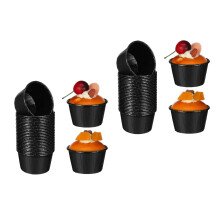 120St Zwarte Cake Cups, Olie- En Hittebestendig, Perfect Voor Desserts
