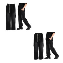 2St Baggy Jeans Van Katoen Zwart Met Pijpen En