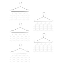 100St Metalen Kledinghangers Voor Poppenoutfits Duurzaam Set