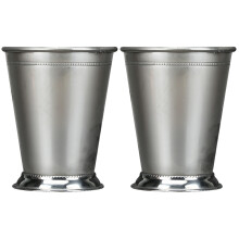 2St Grijze Roestvrijstalen Drinkmok Stevig Eenvoudig Elegant Design