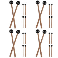12Paren Paar Praktische Drumstok Zwart Voor Percussie-Instrumenten