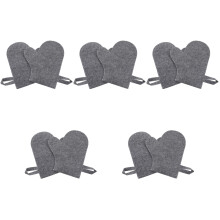 10St Grijze Sauna Bad Handschoenen Douche Exfoliërende Body Scrubbers