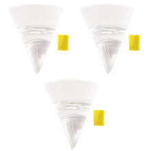 3Sets Kleine Transparante Kegelzakken Voor Popcorn En Partytraktaties