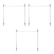 3Pièces Support Pièce En Aluminium Argenté Ergonomique Pour Bureau
