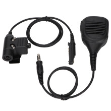 Hand Microphone U94 PTT 7.1mm for UV9R UV9R Plus BF9700 Black