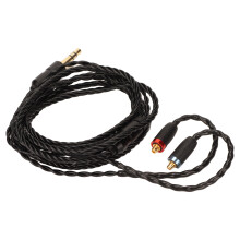 Enhanced Silver Plated Copper Cable, Professional Grade for Unmatched Sound Quality, Durable Twisted Design, Eliminates Skin Effect (Black)
