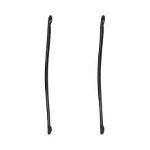2St Stevige Zwarte Leren Tasriem Voor DIY Handtas & Tote Vervanging