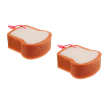 2Pièces Éponge Brosse Bain Confort Nettoyage