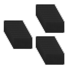 30St Aluminium Gravure Blanks Zwart Voor Sleutelhanger En Label