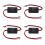 4 Stück Lichtblitzmodul-Controller für Autos, Motorräder, E-Bikes 12V 2