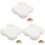 3St Elegant Wit Snackplateau Multifunctioneel En Slijtvast 1