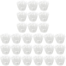 180St Witte Hollow Cake Wrappers, Ideaal Voor Bakken En Feestdecoratie