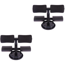 2Pièces Barre De Musculation Ventouse Noire Support Jambes