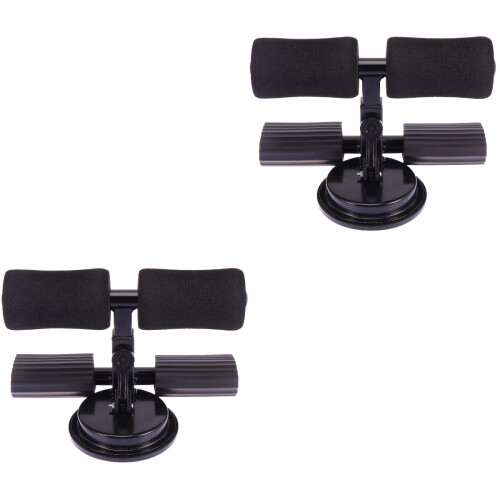 2Pièces Barre De Musculation Ventouse Noire Support Jambes