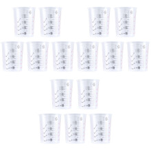 15St Transparante Meetbekers Set 600Ml Kunststof Duurzaam Verf Bekers