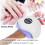 Στεγνωτήρας νυχιών Salon Effect At Home UV LED, υψηλής ισχύος 108W με διπλές χάντρες φωτός, 2
