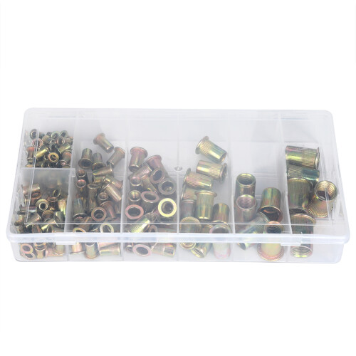 165PC Copper Alloy Rivet Nut Set M3-M12 Hand Tools Fasteners 2