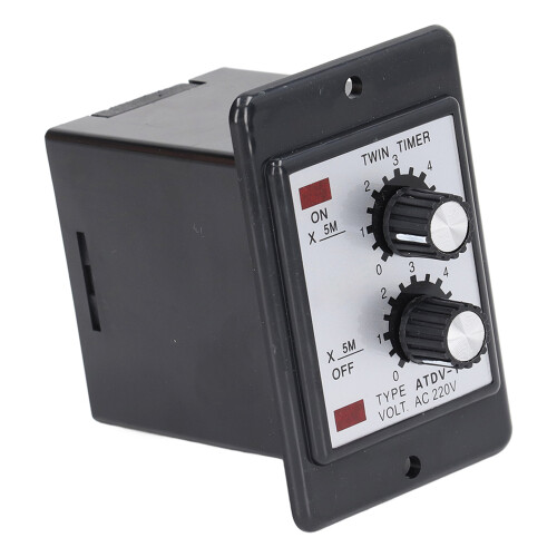 Innovative Twin Timer Relay For Time Switch Control, Short Period Repeat Cycle Intermittent Timer With Low Power Consumption, Waterproof And Long 2