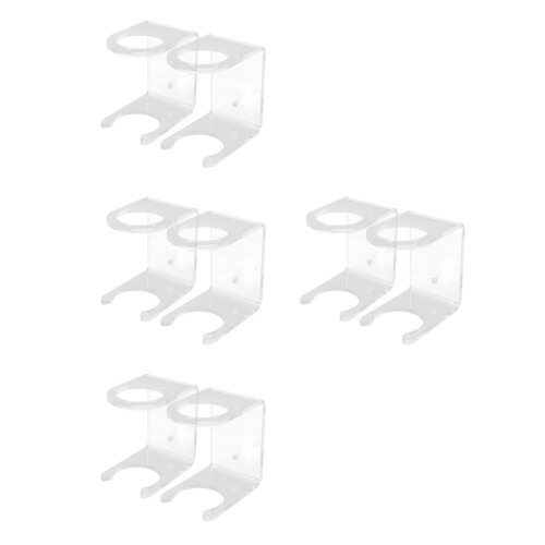 8Pièces Présentoir Mural Transparent Pour Bâtons De Baseball