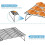 Stainless Steel Non-Stick Baking Tray with Wire Grid, Cooling Rack for Oven,Foldable Three-Piece Cake Cooling Rack 6