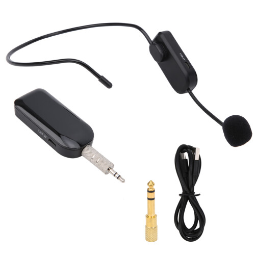 Wireless Microphone Headset Featuring2.4G Wireless Technology And High Fidelity Sound With Long Range Connection Low Interference Fast Transmission 2