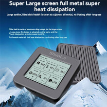 Shuole M.2 NVME SSD Enclosure with Screen Display USB 3.2 Gen2 Type-C 10 Gbps External M2 Case Only for 2242 M.2 NVME SSD