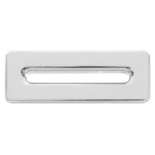 Rectangle Silver Overflow Cover for Bathroom Sink Zinc Alloy