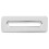 Rectangle Silver Overflow Cover for Bathroom Sink Zinc Alloy 1