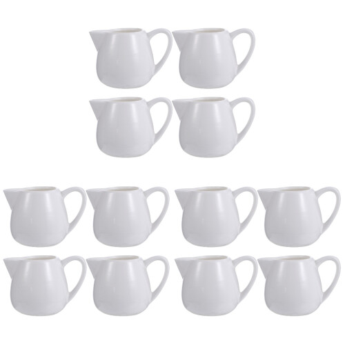 12St Witte Keramische Creamer Pitcher En Voor Thuis