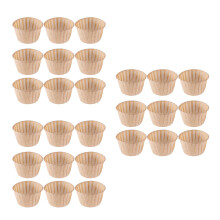 150St Papieren Cupcake Wrappers Khaki Voor Bakken En Feestbeleving