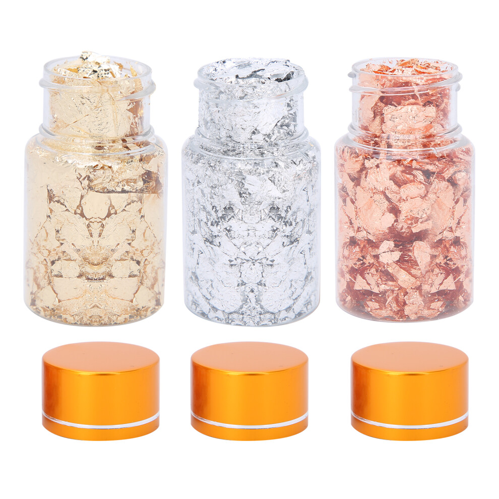 Artisan Delight: Vibrant Colors, Gold Foil Flakes for Resin Jewelry Making, Shiny Effects