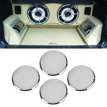 Audio Speaker Grille 4pcs 1inch White Mesh Protective Cover for Speakers