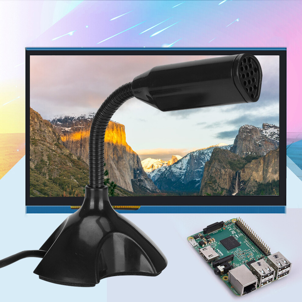 High Sensitivity Usb Mic For Raspberry Pi 2/3 Black 7790334217115