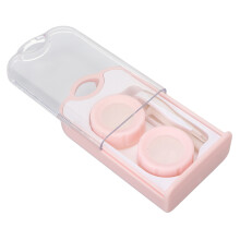 Complete Contact Lens Care Set, Incorporating Environmentally Friendly Plastic, Soft Silicone Eyelid Opener, And Mirror, Optimized For Outdoor