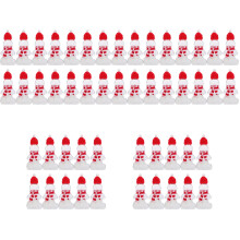 5Sets Plastic Sapflessen Kerst Gingerbread Herbruikbare Drinksflessen