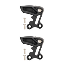 2St Aluminium Kettinggeleider Kettingbeschermer Zwart