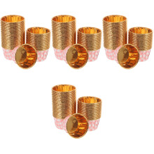 200St Papieren Muffin Liner Roze Aluminiumfolie Voor Feestbakken