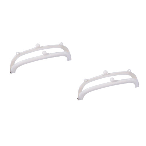 2St Lichtgewicht Plastic Purse Frame Met Klapslot