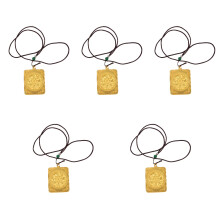 5St Gouden Buddha Hanger Vintage Metalen Kaart Slot Gordijndecor