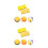 6Pcs Yellow Mango Makeup Sponges Soft Cosmetic Puff for Foundation 1
