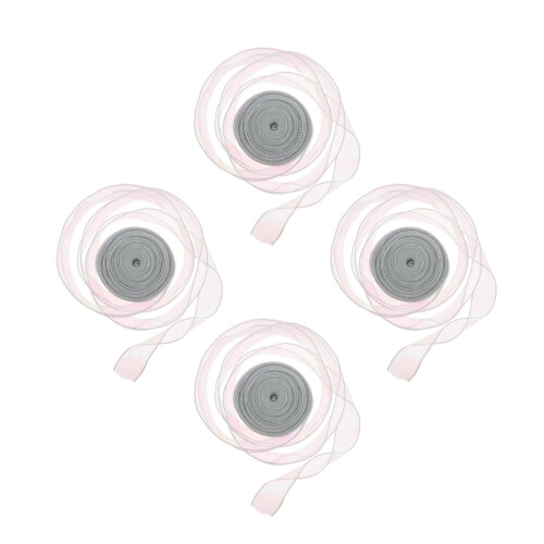 40Yardrubans Tulle Argenté Pour Bouquets Fêtes Décoratives