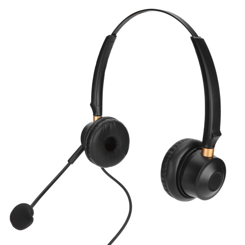 Intuitive Inline Controls Binaural Headset for Crystal Clear Conversations, Featuring Advanced Noise Cancellation 2